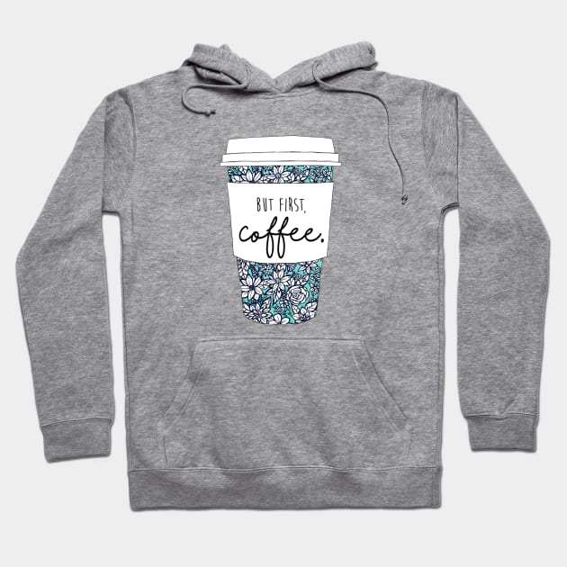 Floral Coffee Hoodie by aterkaderk